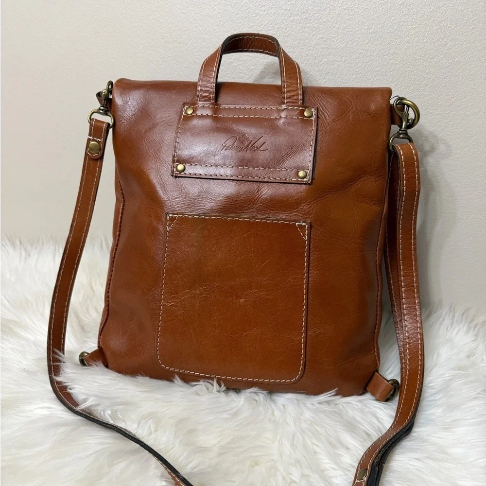 Patricia Nash Tan Leather Men's Backpack